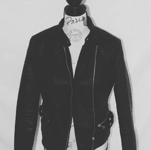 Faux Black Leather Jacket
